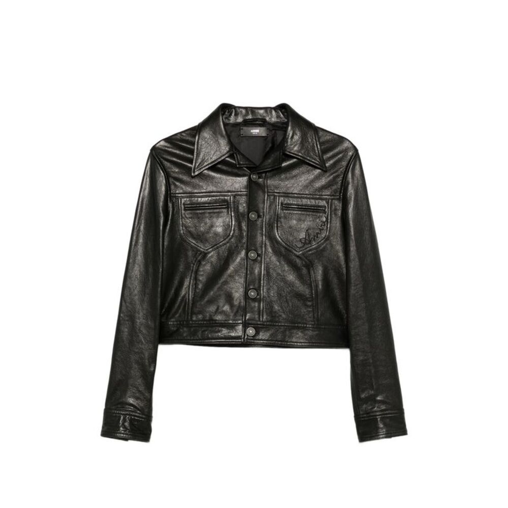 Amiri Black Jackets - Leather Jackets Women
